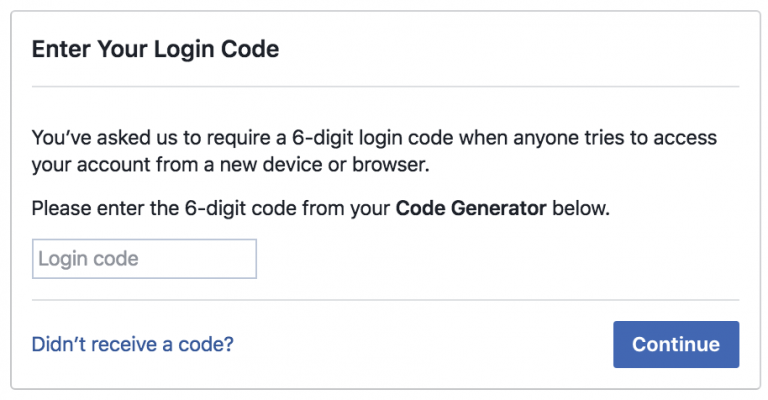 Facebook 6 digit Confirmation Code: Facebook Code Generator