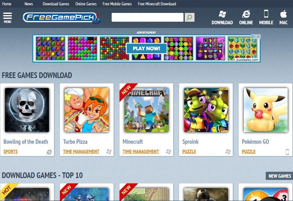 websites to download games for pc for free
